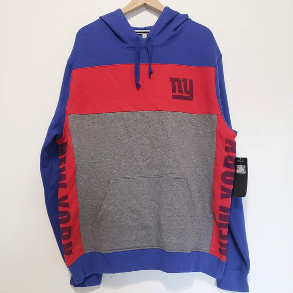 NEW!! Junk Food Mens SIZE XL Hoodie N Y Giants Pullover NFL Sweatshirt Blue Gray - Picture 12 of 12